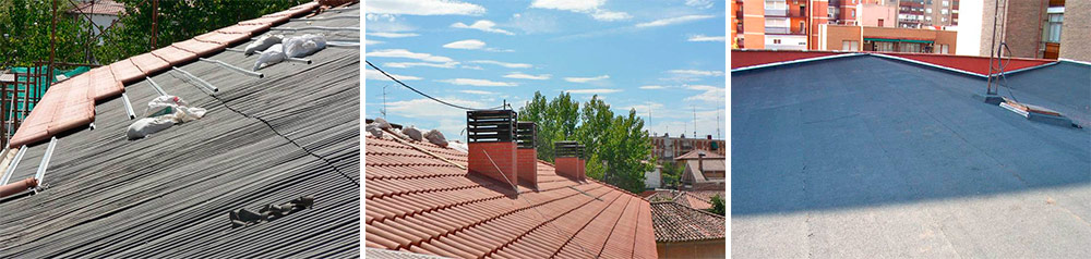 Trabajos de impermeabilizacion de tejados en Madrid.