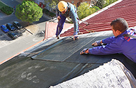 Impermeabilizacion de cubiertas y tejados en Madrid.